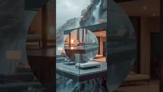 luxury Cliffside Ocean Retreat During a Storm