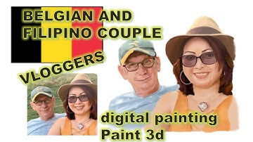 Realistic Portrait Painting using Paint 3d Part 3