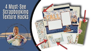 Learn Scrapbooking Texture Hacks in My Process Video Using the Floral Charms | FREE Guide Available
