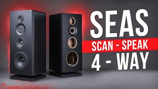 Напольная акустическая система на Seas и Scan-Speak_Custom made 4 way speaker system Seas&Scan-Speak