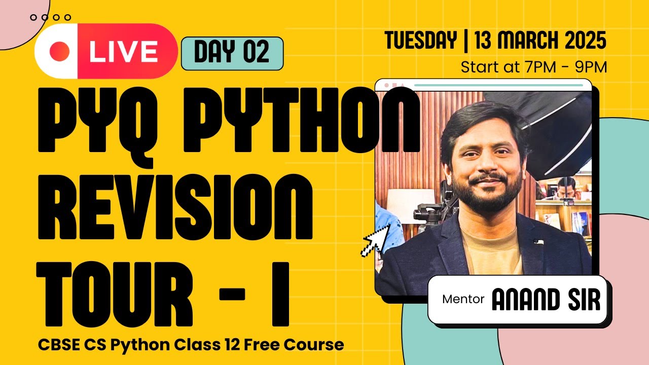 Day 02 | CS Python Class 12 | Chapter 01 | Python Revision Tour - 1 ...