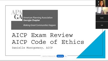 Ethics AICP Exam Review 2025