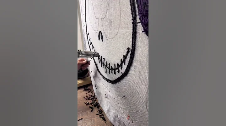 Jack tufting asmr #fyp #jackskellington #nightmare...