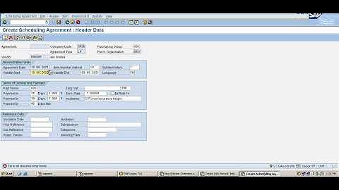 Scheduling Agreement in SAP( ME31L,ME35)