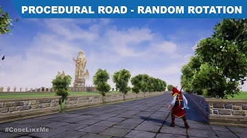 Advanced Procedural Roads - Random Rotation for mesh instances- UE4 Tutorials #320