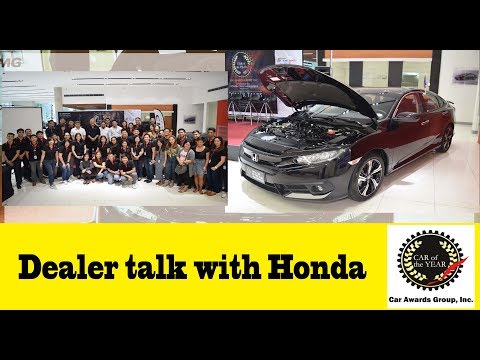 Dealer Talk with Honda Philippines on their All new Honda Civic: 2016 Car Of The Year  @ArnoldSYoutubePage