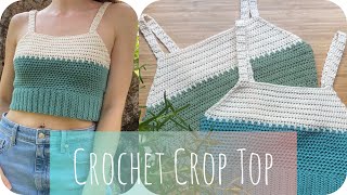 Crochet Crop Top Tutorial | Horizon Crop Top | Easy Pattern