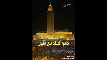 "كَانُوا قَلِيلًا مِّنَ اللَّيْلِ مَا يَهْجَعُونَ " تلاوة خيالية من الطفل أنس الشهاب