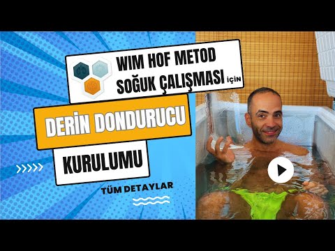 Wim Hof Metod Soğuk çalışmaları için Derin dondurucunuz, soğuk küvete \