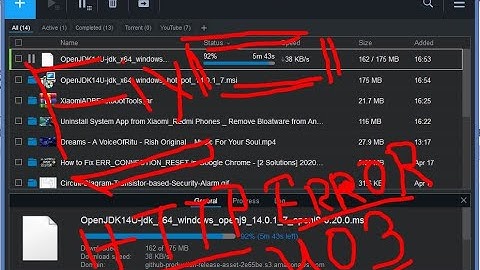 HTTP ERROR 403 DOWNLOADING FIX IN FDM !