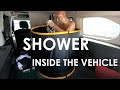 How I shower inside the vehicle｜The way with a minimum of water