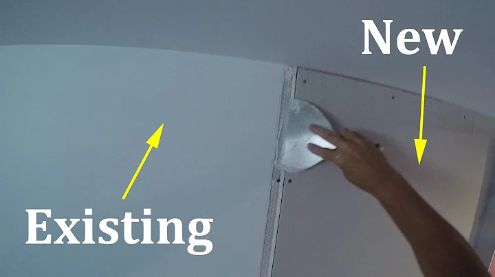 How to finish a Drywall Joint where NEW meets EXISTING