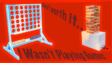 Before you BUILD Watch this! (Giant Connect 4 and Jenga)