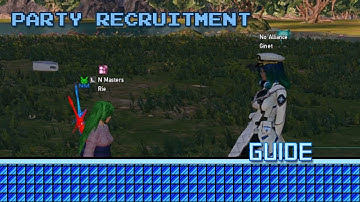 PSO2NGS - How to use Party Recruitment