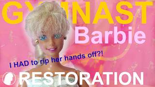 Restoring this 1993 Gymnast Barbie really tested my patience