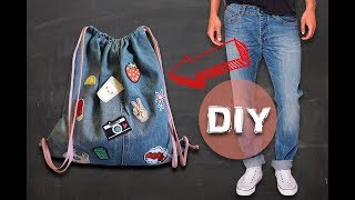 DIY| Рюкзак из старых джинсов 👖 DIY| Рюкзак из старых джинсов 👖