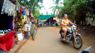 Северный ГОА Мандрем - Арамболь вид с байка - Northern GOA wieved from the motorbike