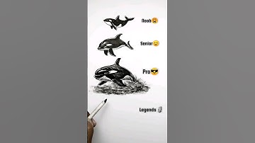 drawing Killer whale #shorts #drawing #art
