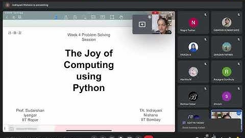 The Joy of Computing using Python - Live Assignment solving Session| Week 4