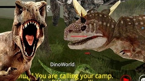 Best Dino Games - Dinos Online Android Gameplay - tyrannosaurus vs Velociraptor , Carnotaurus