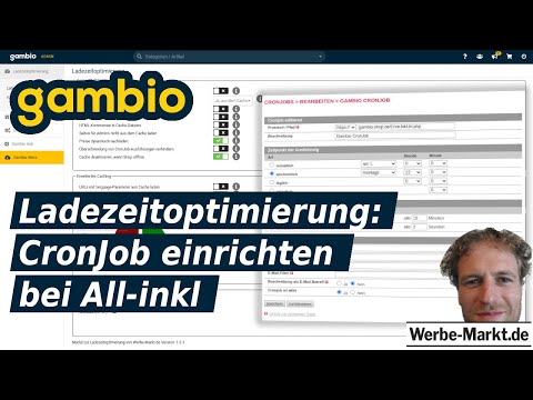 Gambio Ladezeitoptimierung: CronJob einrichten bei All-inkl (KAS)