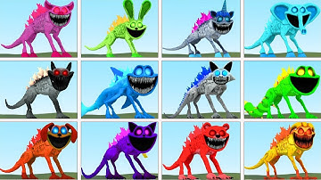 All Godzilla Smiling Critters Poppy Playtime Chapter 3 in Garry