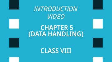 Introduction video of Chapter-5 (Data Handling) || Ncert maths Class 8