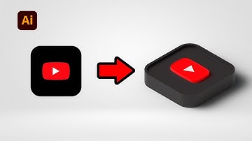 How To Draw The 3D YouTube Play Button Logo In Adobe Illustrator 2024 tutorial | MJ Graphics