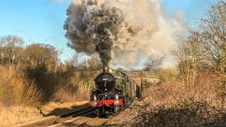 GWR 7029 Thunders Up All Stretton & Hatton Bank + Flying Scotsman !