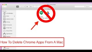 How to delete Google Chrome Apps on a Mac