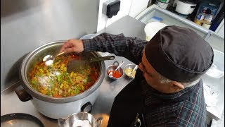 'Sabzi Bhuna' Indian Restaurant Recipe (a dry Vegetarian Curry) at Tifin Box, Harrow Place, London.