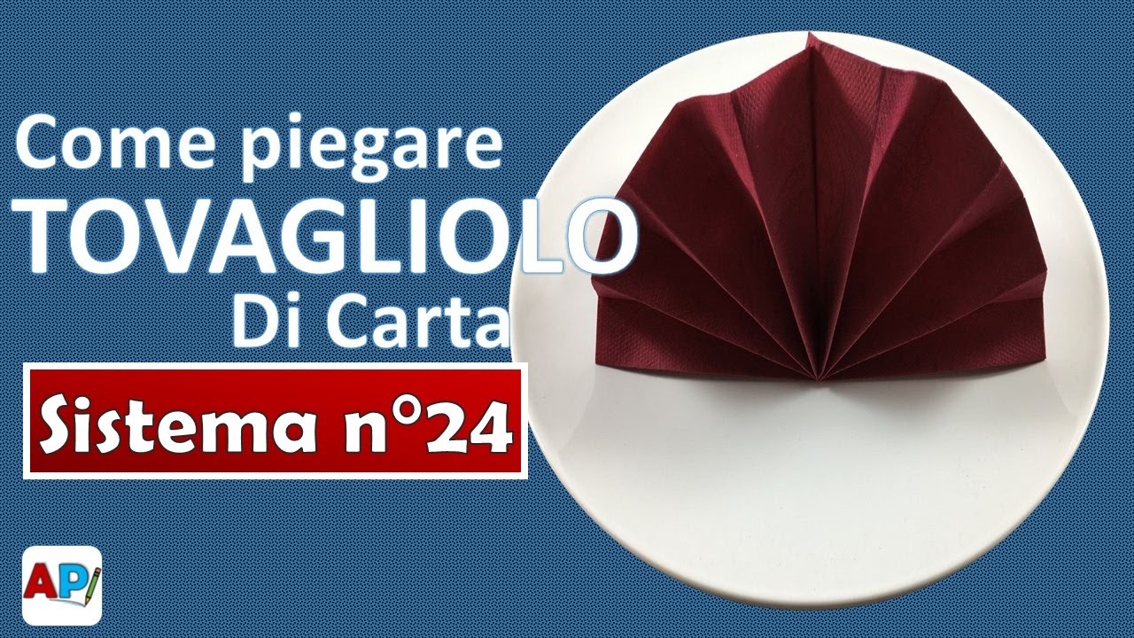 Come Piegare Tovagliolo Di Carta A Forma Di Ventaglio Tovaglioli Portaposate Fai Da Te