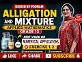 ALLIGATION OR MIXTURE, APPLIED MATHEMATICS, GRADE 12. IMPORTANT TERMS AND FORMULA.