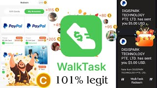 WalkTask - Walk work gets paid NEW EARNING APP 💯% legit