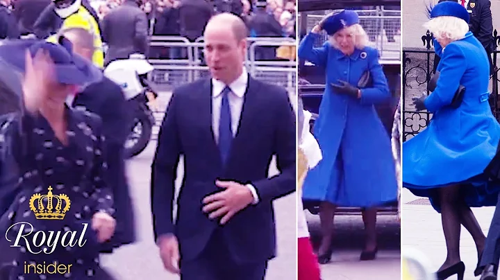 Royal Fashion Emergency! Catherine & Camilla's Headwear Takes Flight At Commonwealth Day Service