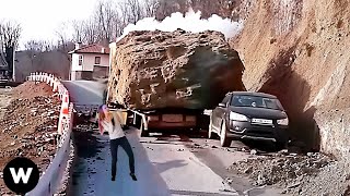 Most Shocking Catastrophic Failures Rockfalls & Landslides You Wouldn't Believe if Not Filmed !