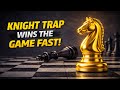 Knight Trap Wins the Game Fast!♟️ Chess Tamil #chesstricks #tactics #chesstamil
