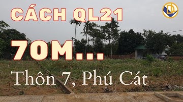 168m2 thôn 7, PHÚ CÁT, QUỐC OAI, HÀ NỘI cách QL21 chỉ 70m | ĐẤT NỀN HÒA LẠC | TIẾN MAI DREALAND