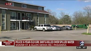 6-year-old girl shot and killed over spilled water