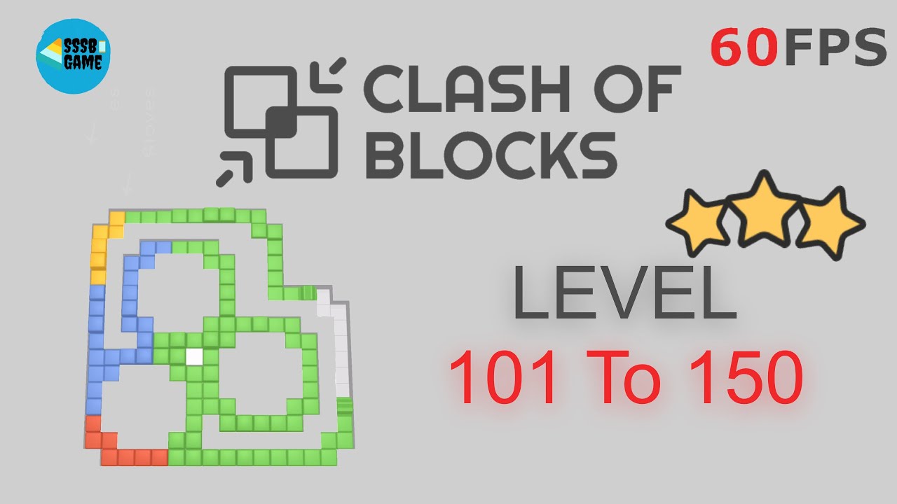 Clash of Blocks: Level 101 To 150 - 3 Stars , iOS/Android Walkthrough