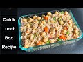 Protein Rich Lunch Box Recipe | Healthy lunch box | Quick lunch or dinner ideas |chickpea fried rice