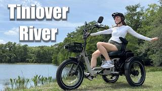 Tiniover River Folding Full Suspension Etrike MEGA COMFORT Recumbent Seat! | Test Ride &amp; Assembly