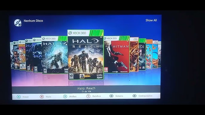 Xbox 360 Rgh E Lt 3.0 Hd 500gb Lotado De Jogos - Desconto no Preço