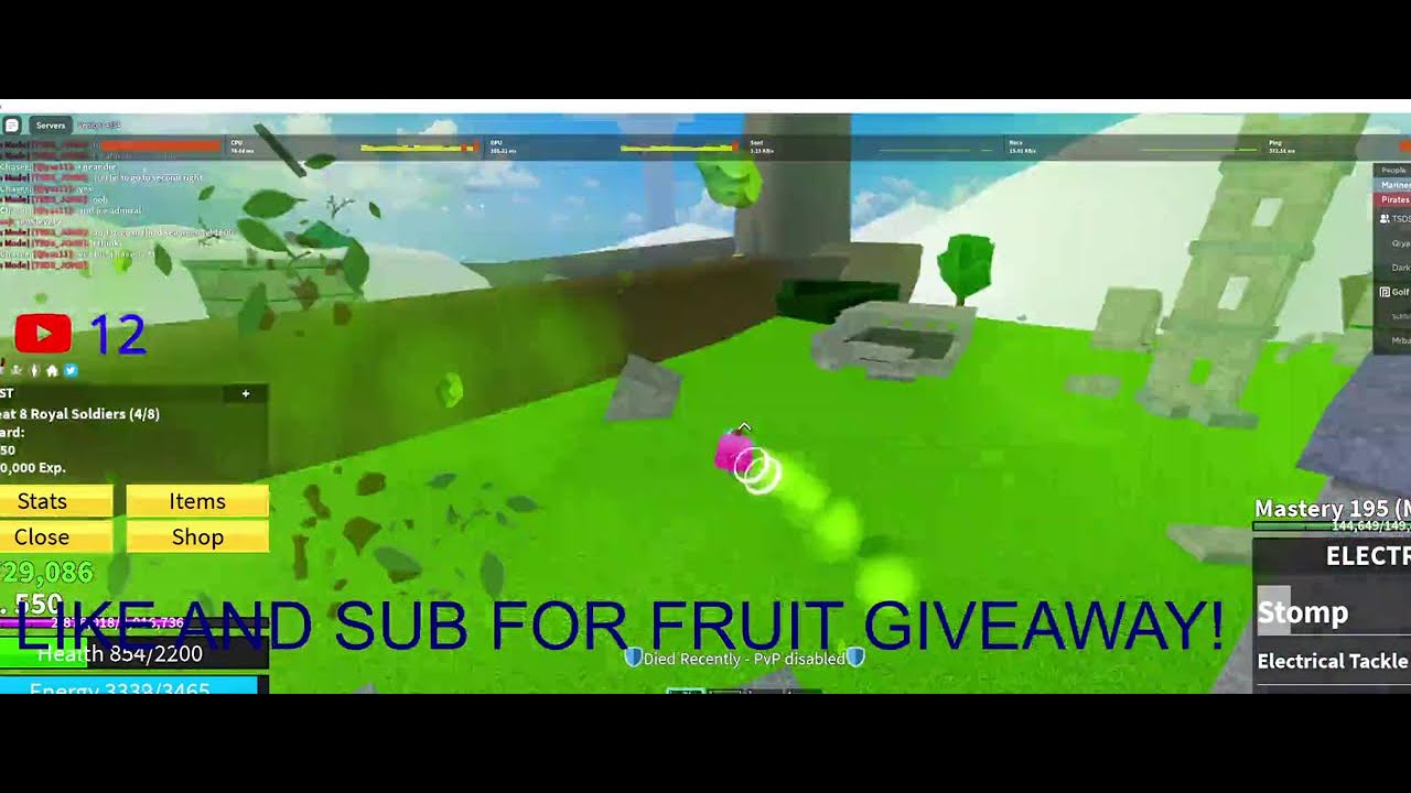 BLOX FRUIT GIVEAWAY LIVE!! YouTube