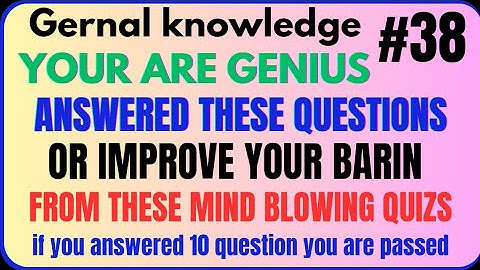 Ultimate GK Quiz Challenge | 20 Mind-Blowing General Knowledge Questions with Answers 2025