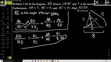 Angle Bisector Theorem with Multiple Triangles