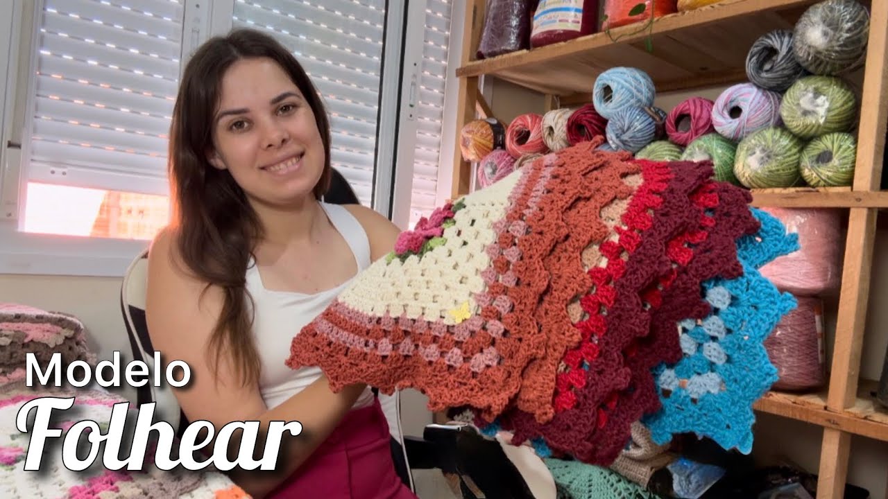 3 Combinações de Trilho de Mesa Modelo Folhear em Crochê #trilhodemesa 