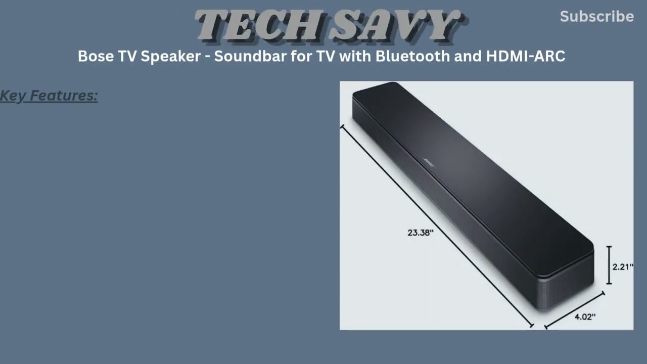 Bose TV Speaker Review | Best Compact Soundbar with Bluetooth