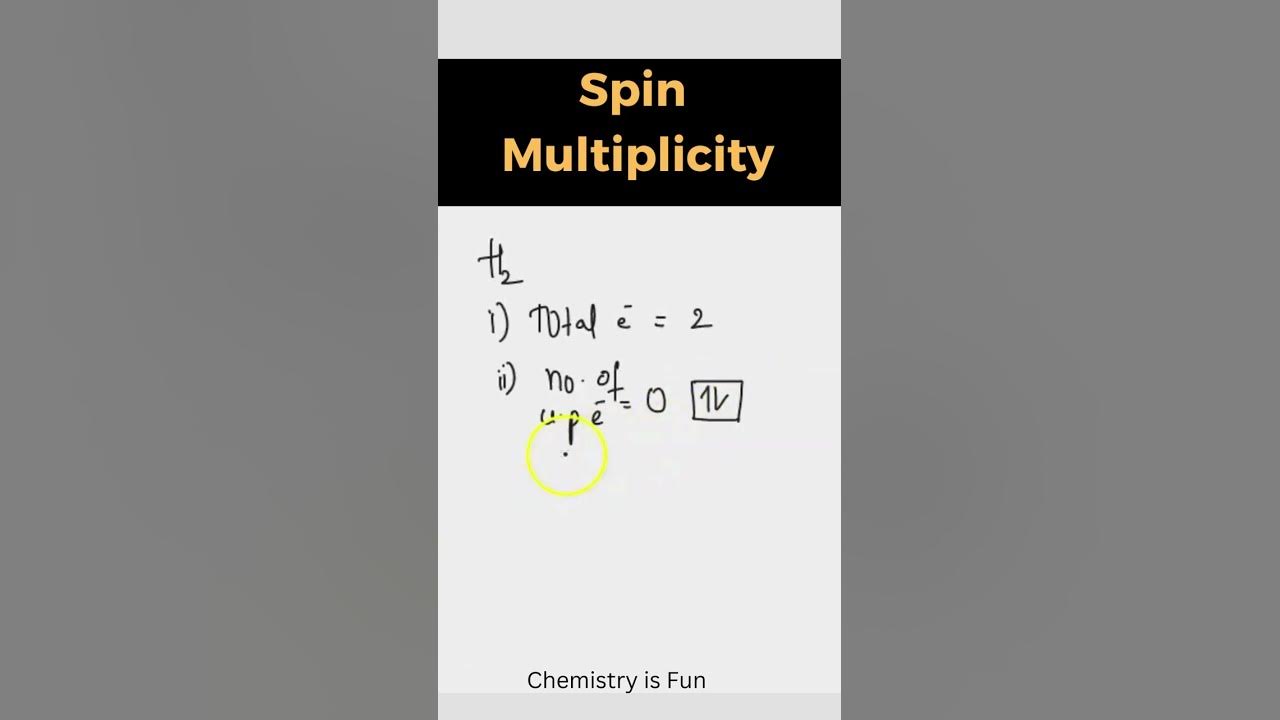 how-to-calculate-spin-multiplicity-for-hydrogen-class11th
