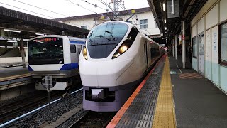 E657系 K4編成 特急ひたち11号いわき行が上野駅8番線を発車するシーン